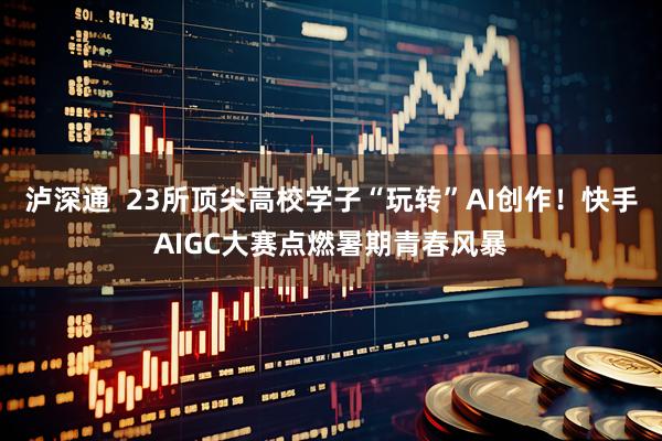 泸深通  23所顶尖高校学子“玩转”AI创作！快手AIGC大赛点燃暑期青春风暴