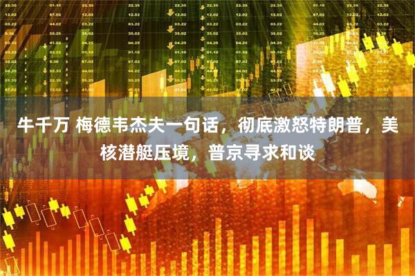 牛千万 梅德韦杰夫一句话，彻底激怒特朗普，美核潜艇压境，普京寻求和谈