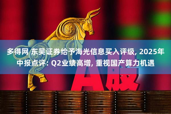 多得网 东吴证券给予海光信息买入评级, 2025年中报点评: Q2业绩高增, 重视国产算力机遇