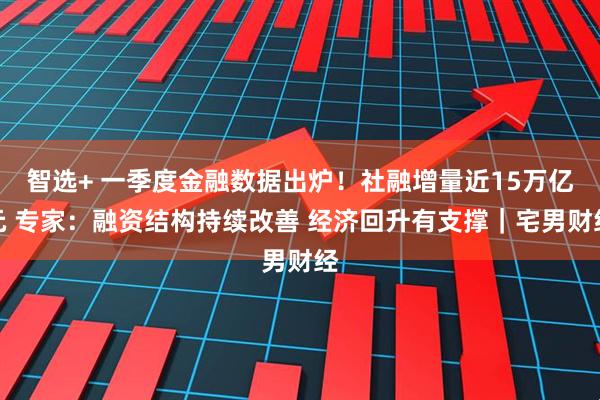 智选+ 一季度金融数据出炉！社融增量近15万亿元 专家：融资结构持续改善 经济回升有支撑｜宅男财经